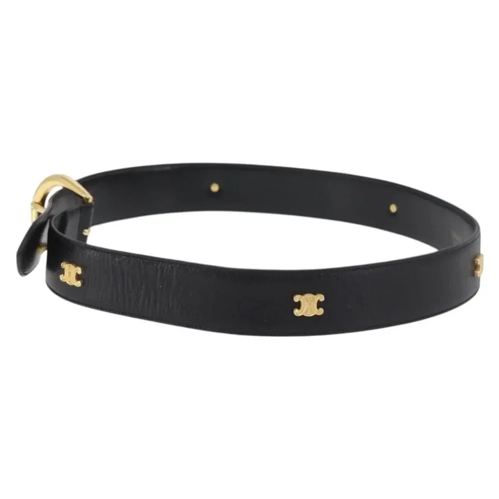 Celine Leather Belt Black